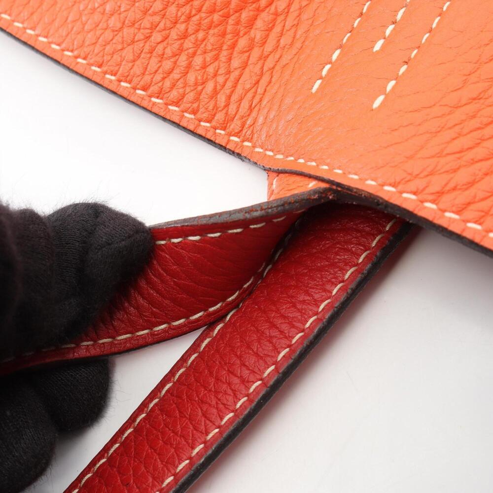 Hermes Double Sens 45 Rouge Casaque Reversible Tote Bag Handbag, Taurillon Cl... - Picture 8 of 11